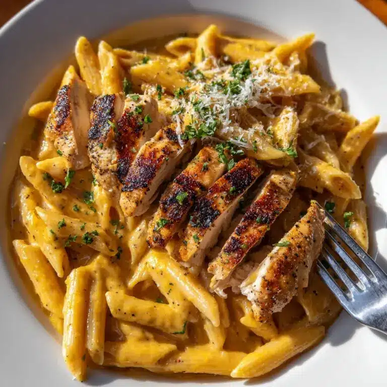 One Pan Garlic Parmesan Chicken Pasta Recipe