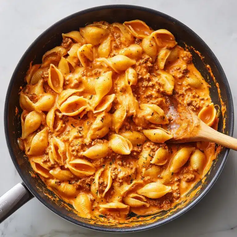 Creamy Beef and Shells Recipe