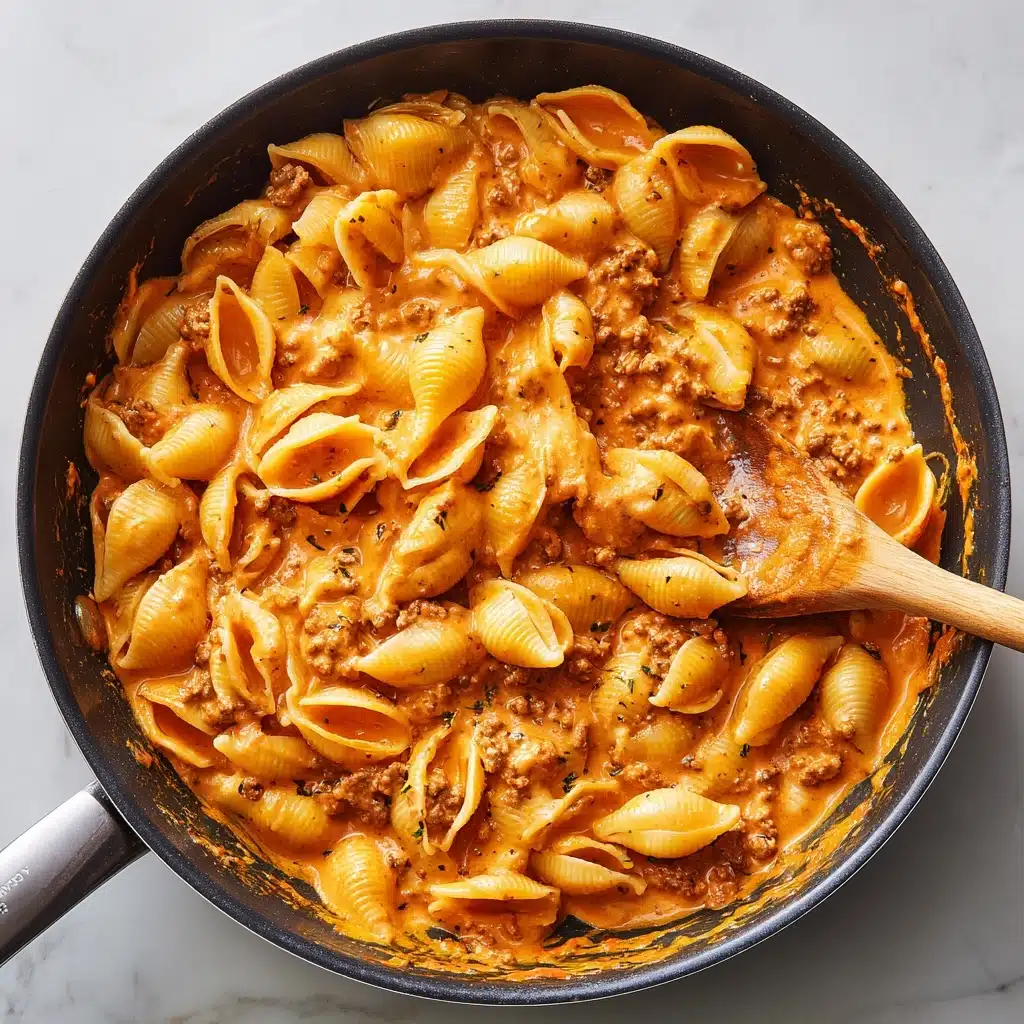 Creamy Beef and Shells Recipe