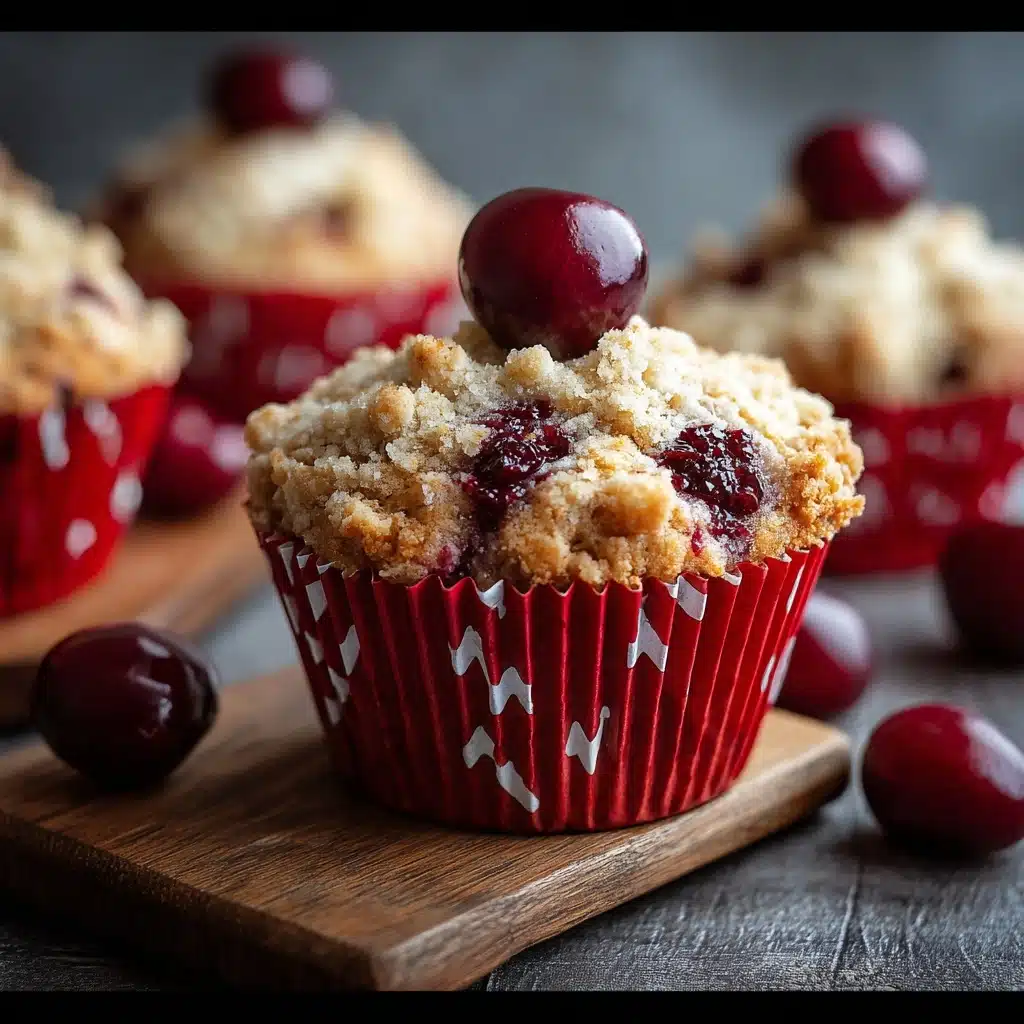 Cherry Cobbler Muffins Recipe