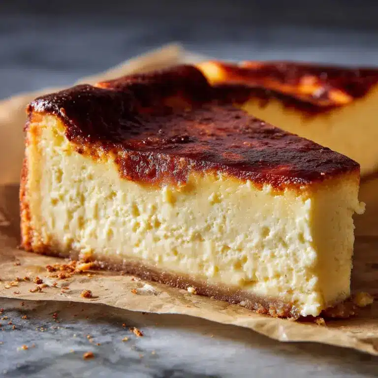 Burnt Basque Cheesecake in a Loaf Pan Recipe