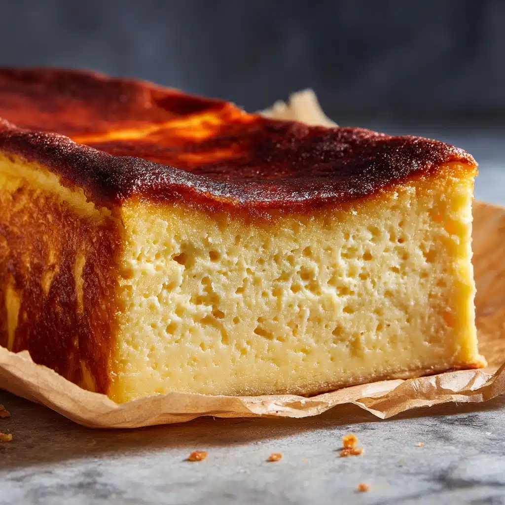 Burnt Basque Cheesecake in a Loaf Pan Recipe - Recipe Image