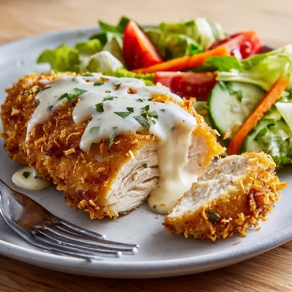 Chicken Pillows with Creamy Parmesan Sauce Recipe - Recipe Image