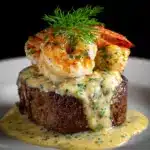 Surf and Turf with Creamy Garlic Sauce Recipe