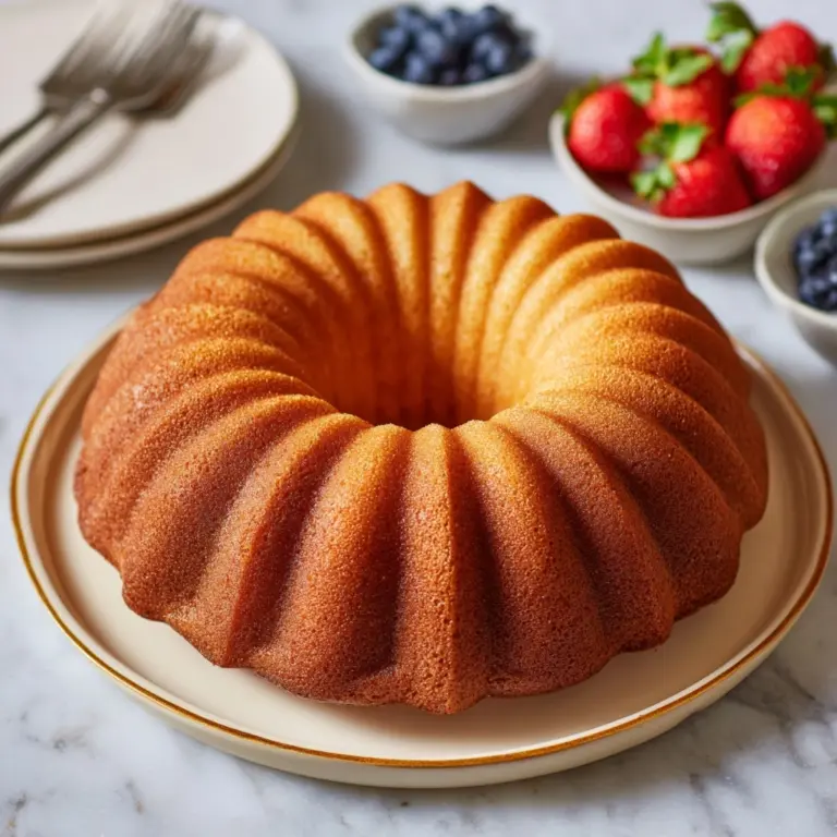 EASY VANILLA POUND CAKE RECIPE
