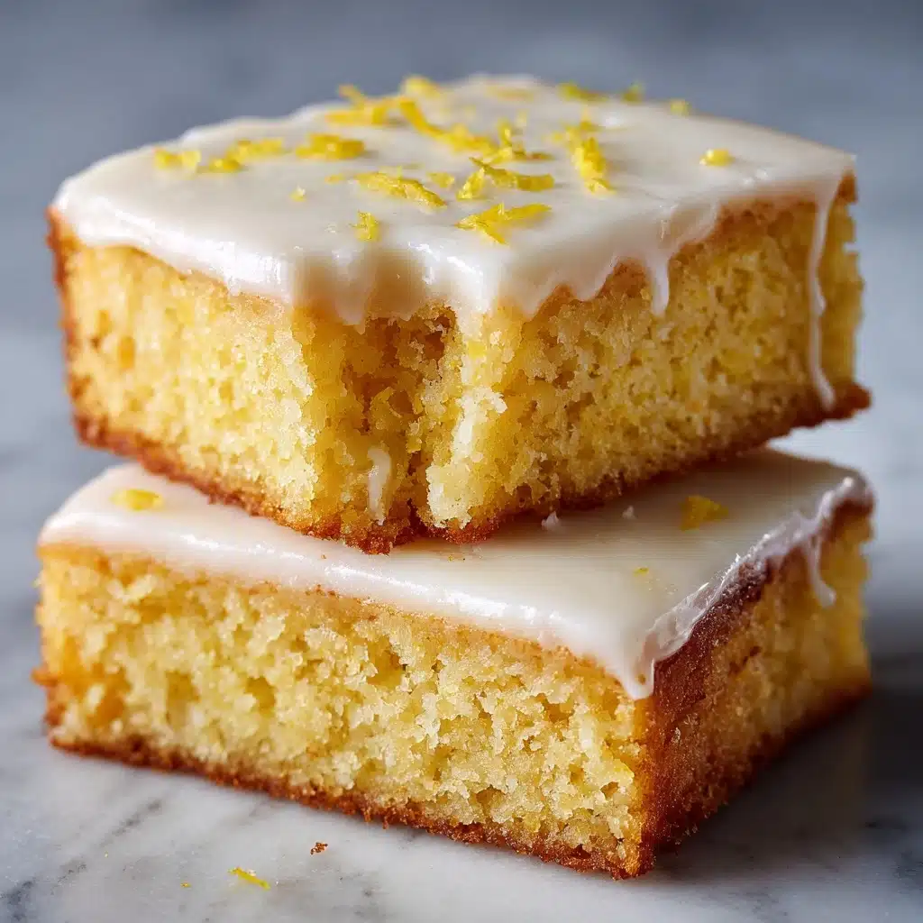 Easy Lemon Brownies Recipe - Recipe Image