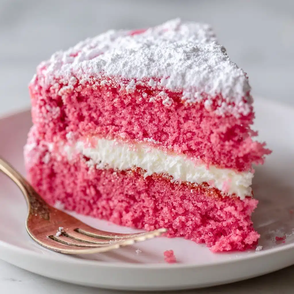 Strawberry Bundt Cake with Marshmallow Cream Filling Recipe