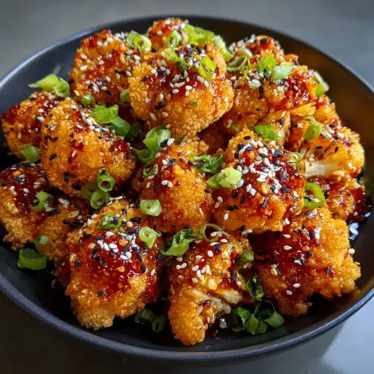 Sweet and Spicy Baked Cauliflower Recipe
