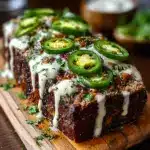 Smoky Jalapeño Popper Meatloaf with Creamy Ranch Drizzle Recipe