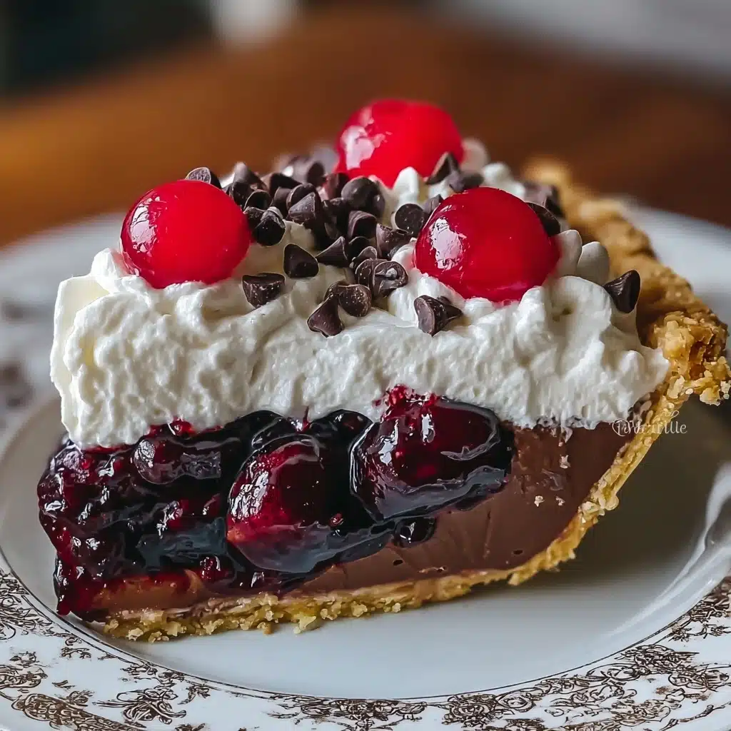 Chocolate Cherry Cream Pie Recipe - Recipe Image