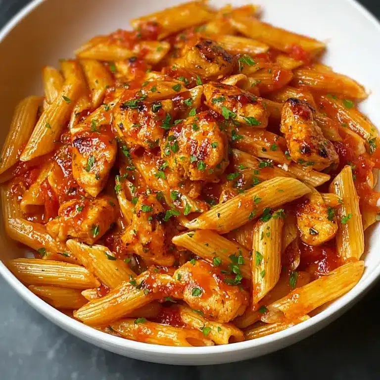 One-Pan Tangy Honey BBQ Chicken Penne Recipe