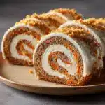 Carrot Cake Roll with Cream Cheese Frosting Filling Recipe