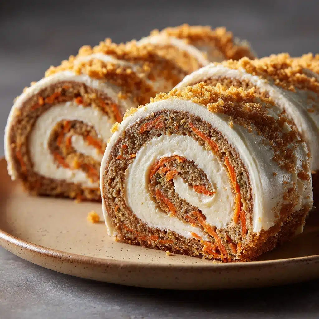 Carrot Cake Roll with Cream Cheese Frosting Filling Recipe