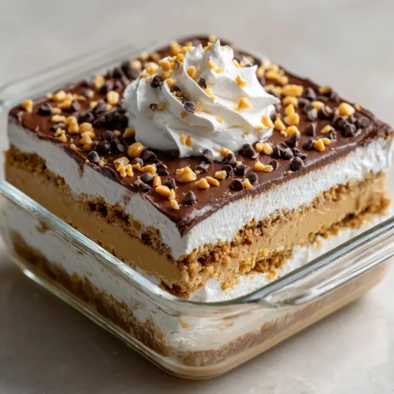 Delicious Chocolate Peanut Butter Lasagna Recipe