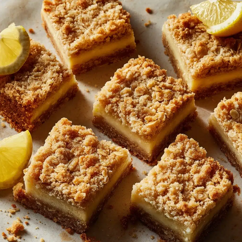 Lemon Oatmeal Crumble Bars Recipe