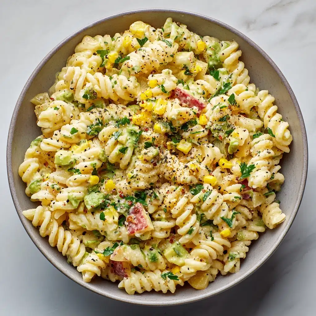 Mexican Street Corn Pasta Salad is a must-try dish! Recipe