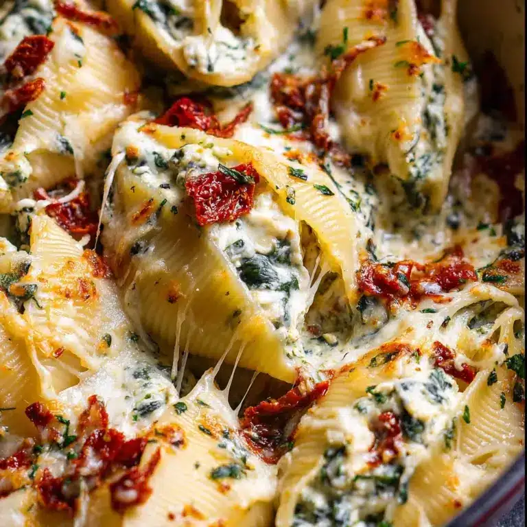 Creamy Sun-Dried Tomato and Ricotta Stuffed Shells Recipe