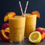 3-Ingredient Healthy Peach Slushie Recipe