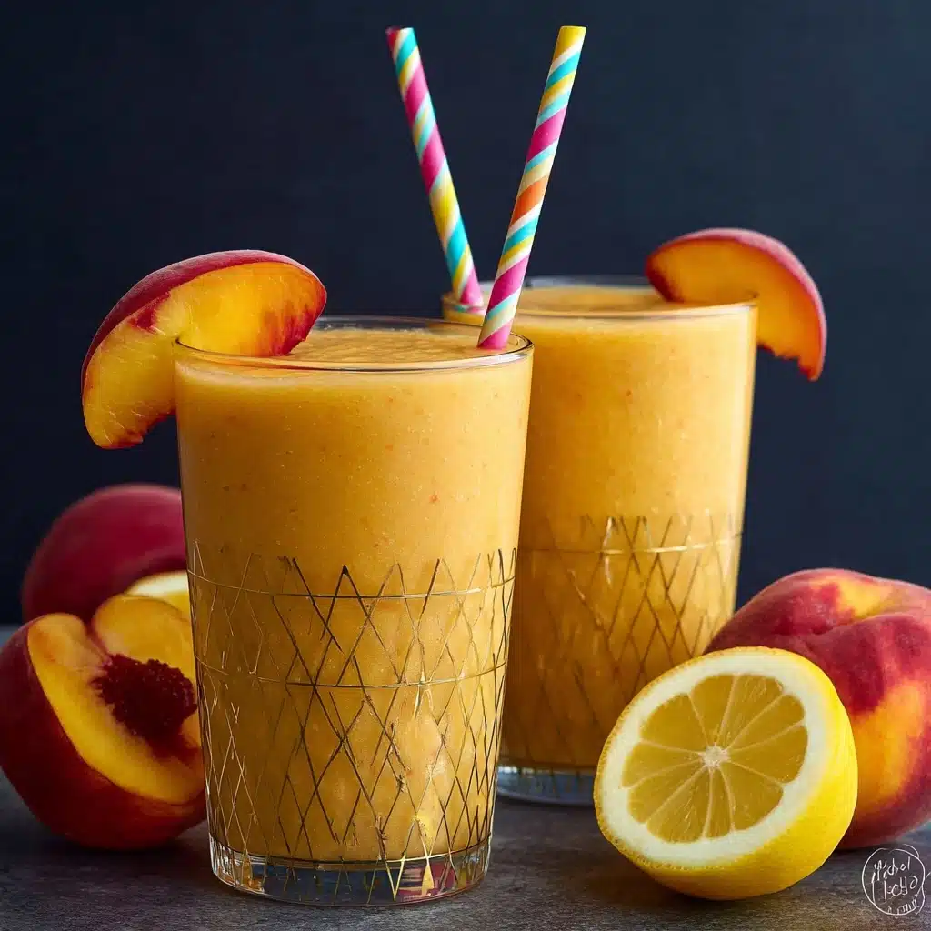 3-Ingredient Healthy Peach Slushie Recipe