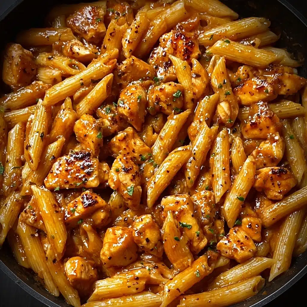 One-Pan Tangy Honey BBQ Chicken Penne Recipe - Recipe Image