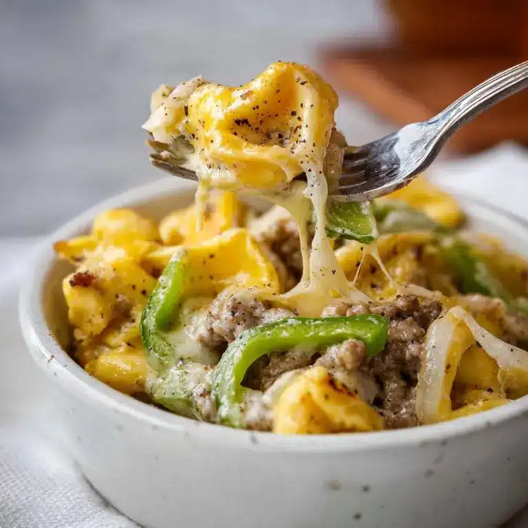 Philly Cheesesteak Tortellini Recipe