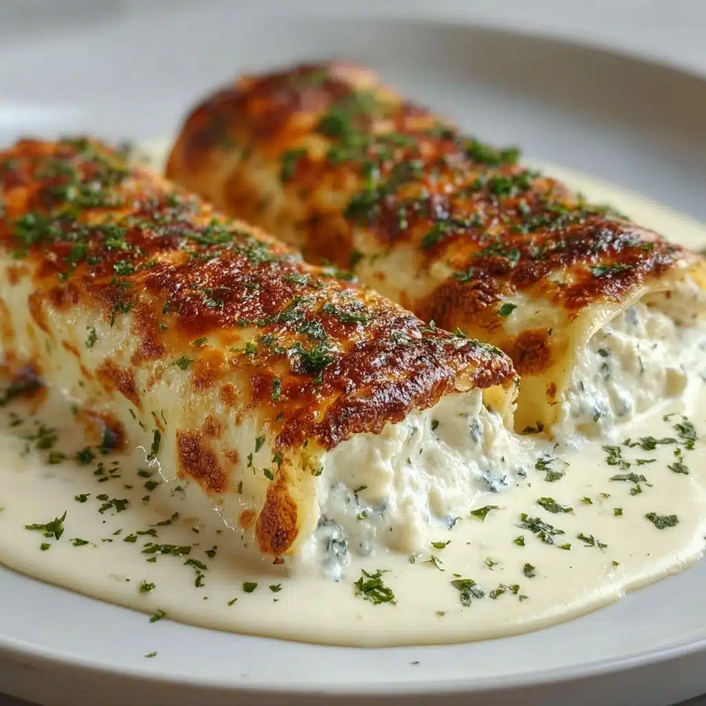 Chicken Alfredo Lasagna Rolls Recipe - Recipe Image