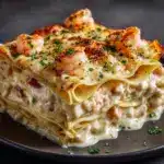 Garlic Butter Shrimp Scampi Lasagna Recipe