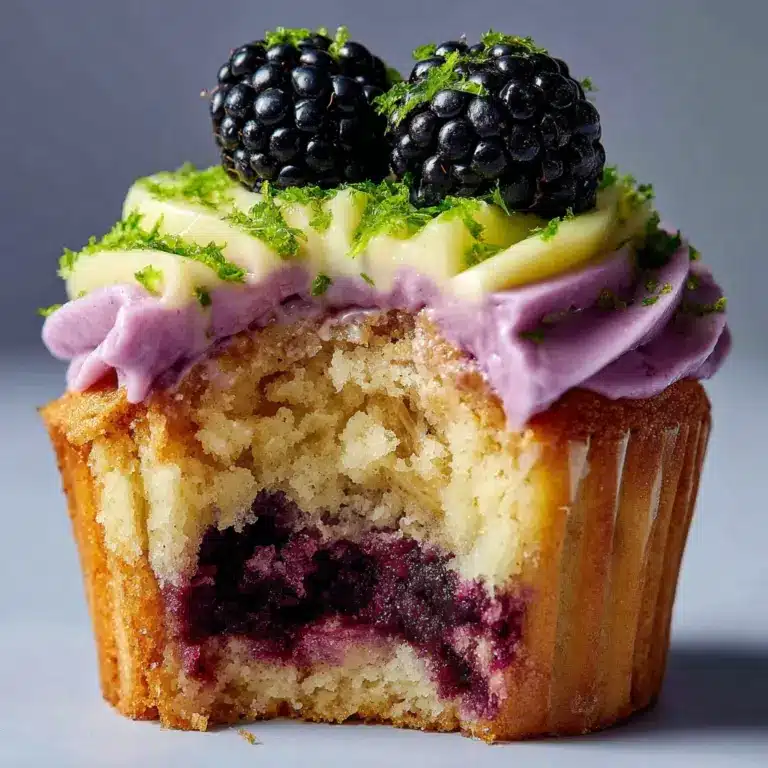 Blackberry Lime Cheesecake Cupcakes – Easy Recipe