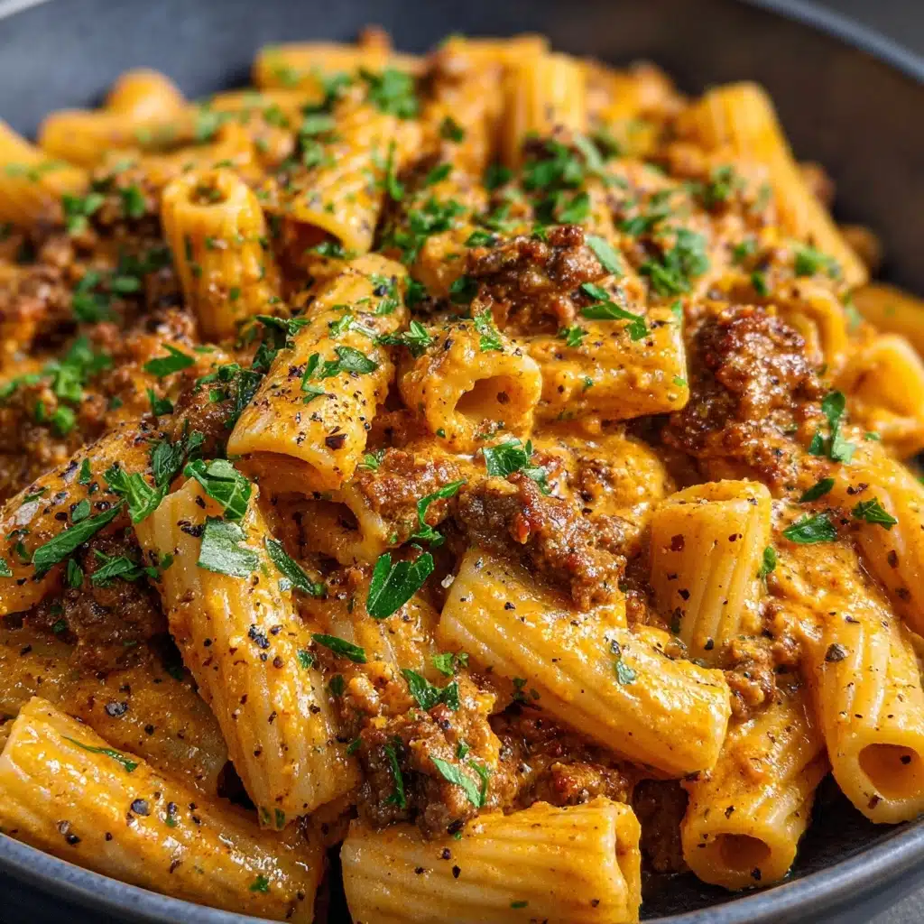 High Protein Creamy Beef Pasta Recipe