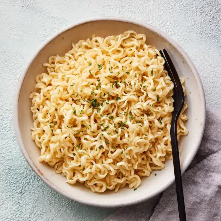 Garlic butter Ramen Noodles Recipe