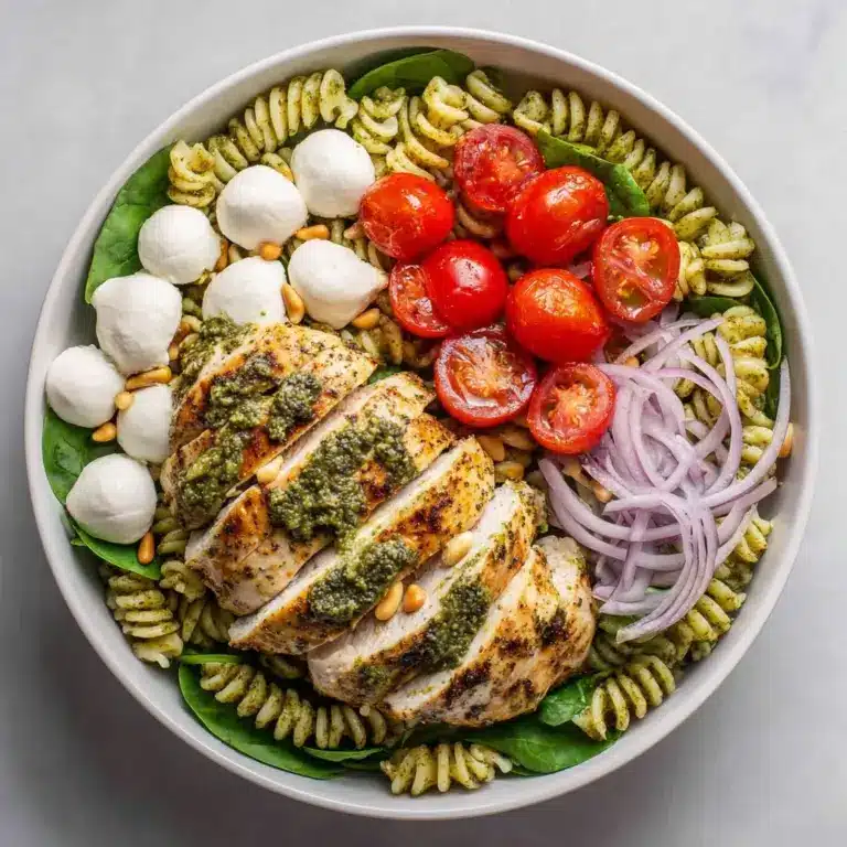 Easy Chicken Pesto Pasta Salad (25-Minutes) Recipe