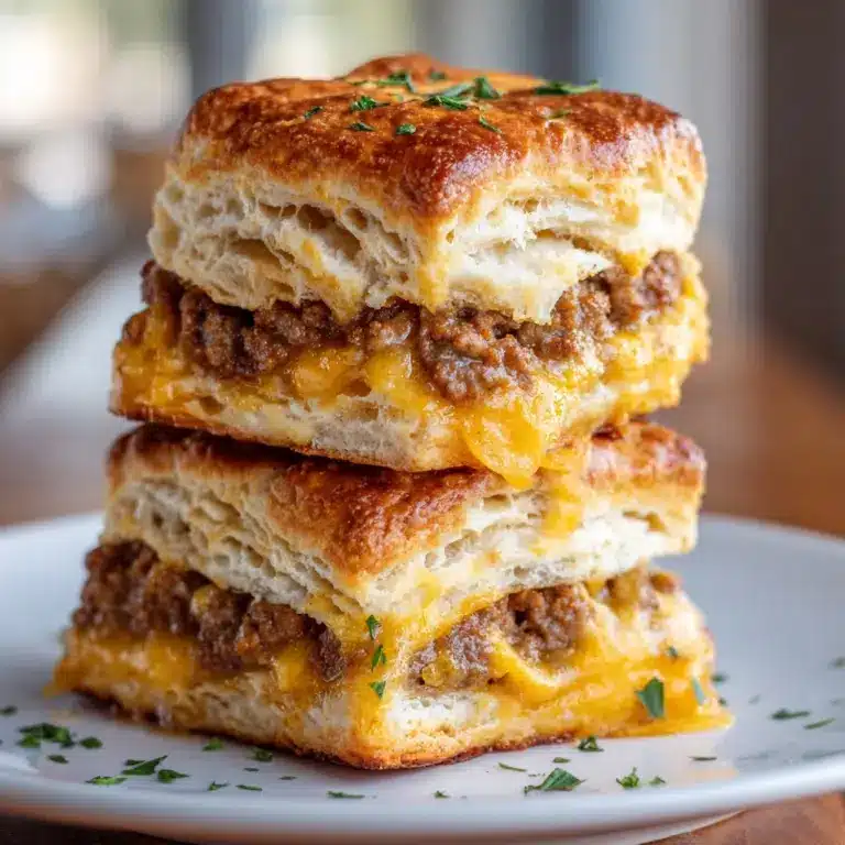 Sausage Cheese Butter Swim Biscuits Recipe