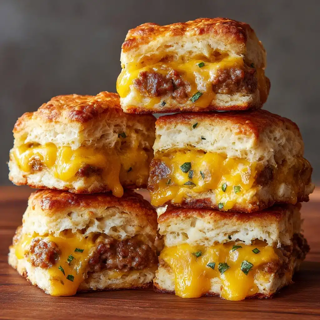 Sausage Cheese Butter Swim Biscuits Recipe - Recipe Image