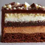 Tuxedo Cake – Triple Chocolate Mousse Cake Recipe