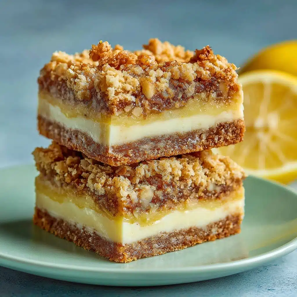 Lemon Oatmeal Crumble Bars Recipe - Recipe Image