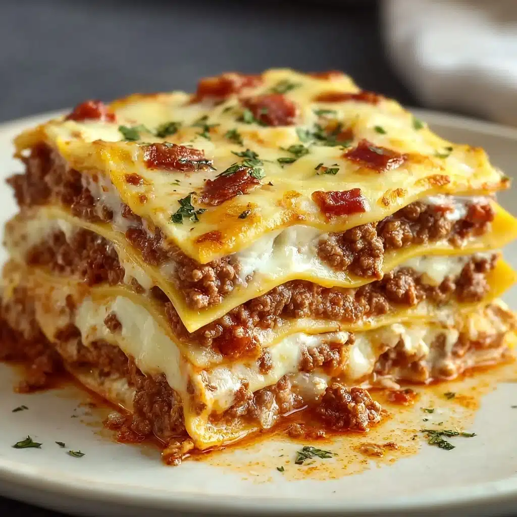 Parmesan Garlic Cheeseburger Lasagna Recipe - Recipe Image