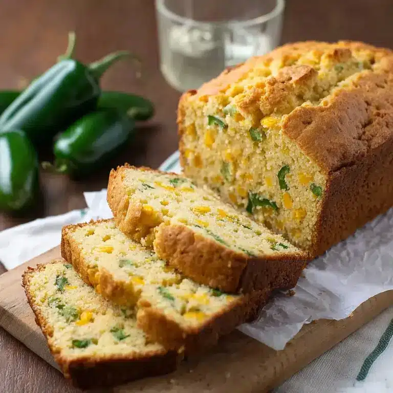Garlic Herb Jalapeño Cheddar Beer Bread Recipe