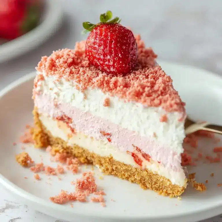 Strawberry Crunch Cheesecake Recipe