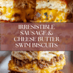 Sausage Cheese Butter Swim Biscuits Recipe