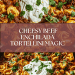 Cheesy Beef Enchilada Tortellini Recipe