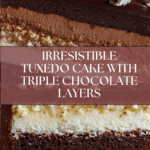 Tuxedo Cake – Triple Chocolate Mousse Cake Recipe