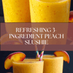 3-Ingredient Healthy Peach Slushie Recipe