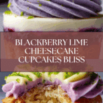 Blackberry Lime Cheesecake Cupcakes – Easy Recipe