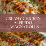 Chicken Alfredo Lasagna Rolls Recipe