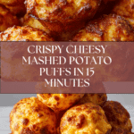 15-Minute Leftover Mashed Potato Cheese Puffs Kids Adore Recipe
