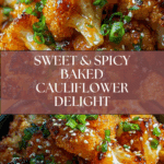 Sweet Spicy Baked Cauliflower Recipe