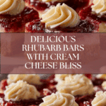 Rhubarb Bars with Cream Cheese Recipe