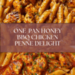 One-Pan Tangy Honey BBQ Chicken Penne Recipe