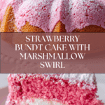 Strawberry Bundt Cake with Marshmallow Cream Filling Recipe