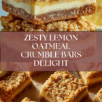 Lemon Oatmeal Crumble Bars Recipe